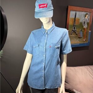 Levi Strauss denim short sleeve shirt